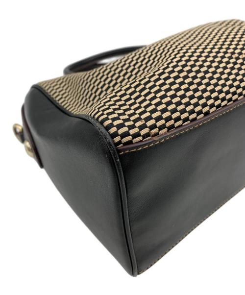 COACH（コーチ）COACH (コーチ) 2WAYバッグ ブラック×ブラウンの古着・服飾アイテム