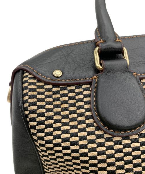 COACH（コーチ）COACH (コーチ) 2WAYバッグ ブラック×ブラウンの古着・服飾アイテム