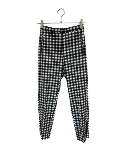 sheller（シェリエ）sheller (シェリエ) チェックパンツ ホワイト×ブラック サイズ:Sの古着・服飾アイテム