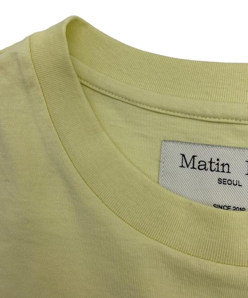 martin kim（マーティンキム）martin kim (マーティンキム) 半袖カットソー イエロー サイズ:Sの古着・服飾アイテム