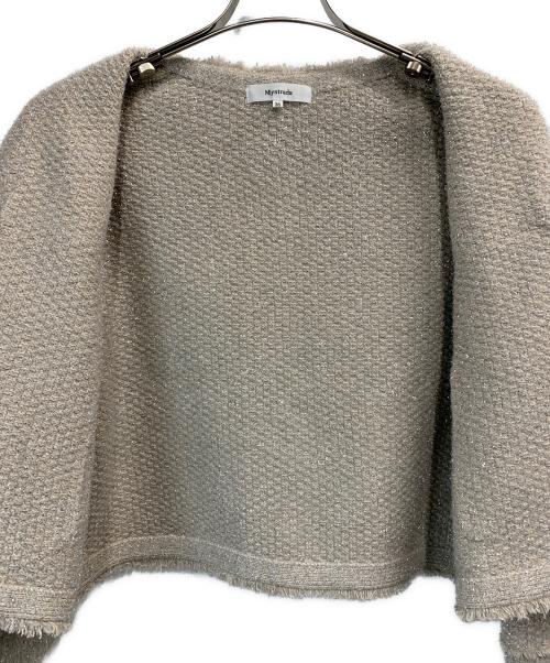 Mystrada（マイストラーダ）Mystrada (マイストラーダ) ツイードジャケット ベージュ サイズ:36の古着・服飾アイテム
