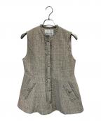 Mystradaマイストラーダ）の古着「ツイードベスト」｜ベージュ