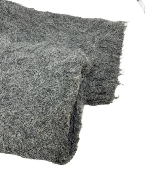 FRAY ID（フレイ アイディー）FRAY ID (フレイ アイディー) ダブルフェイスシャギーカーディガン グレー サイズ:Fの古着・服飾アイテム