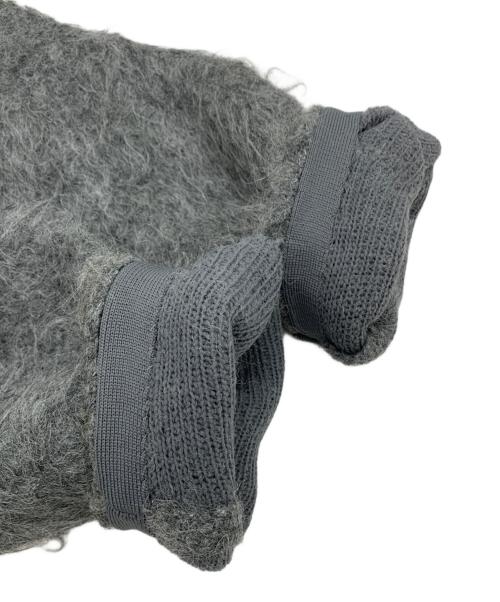 FRAY ID（フレイ アイディー）FRAY ID (フレイ アイディー) ダブルフェイスシャギーカーディガン グレー サイズ:Fの古着・服飾アイテム