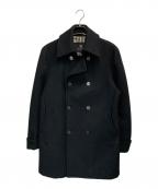 BURBERRY BLACK LABELバーバリーブラックレーベル）の古着「Pコート」｜ブラック