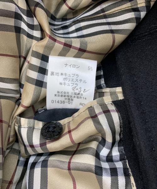 BURBERRY BLACK LABEL（バーバリーブラックレーベル）BURBERRY BLACK LABEL (バーバリーブラックレーベル) Pコート ブラック サイズ:Lの古着・服飾アイテム