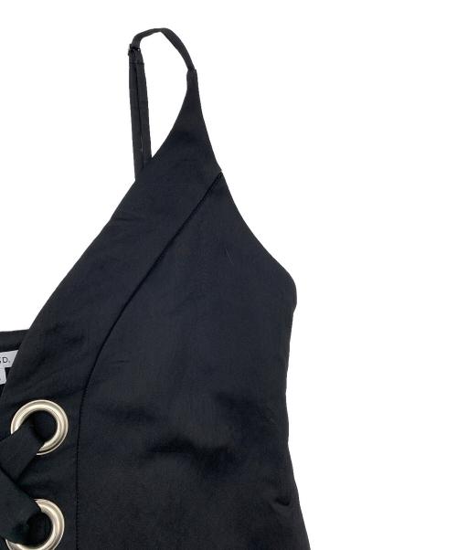 UN3D.（アンスリード）UN3D. (アンスリード) キャミソールワンピース ブラック サイズ:36の古着・服飾アイテム