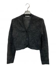 Acne studios（アクネ ストゥディオス）の古着「モヘアクロップドニット」｜ブラック