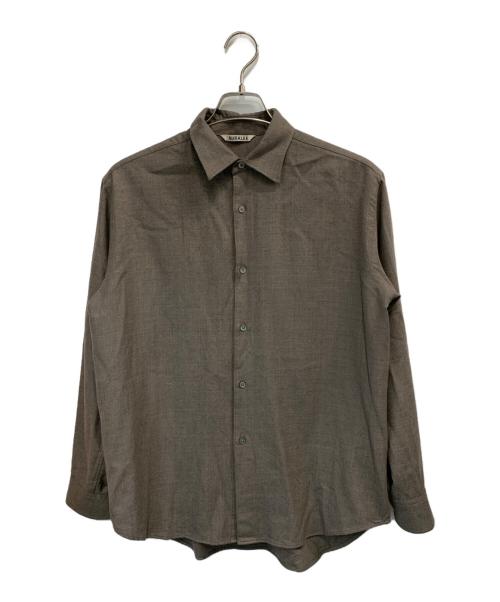 AURALEE（オーラリー）AURALEE (オーラリー) SUPER LIGHT WOOL SHIRT ベージュ サイズ:1の古着・服飾アイテム