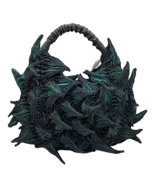 BUNZABURO（ブンザブロウ）BUNZABURO (ブンザブロウ) 大きなツンツンのバッグ グリーンの古着・服飾アイテム