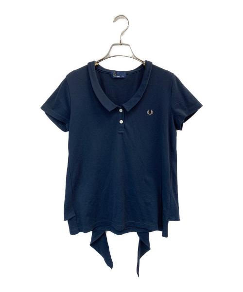 FRED PERRY（フレッドペリー）FRED PERRY (フレッドペリー) バックリボンポロシャツ ネイビー サイズ:Mの古着・服飾アイテム
