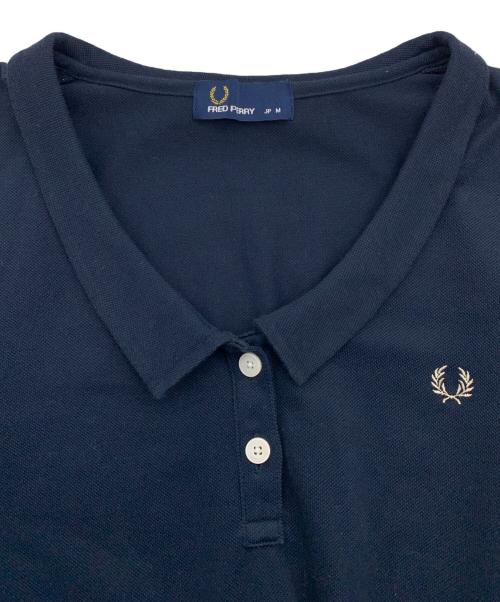 FRED PERRY（フレッドペリー）FRED PERRY (フレッドペリー) バックリボンポロシャツ ネイビー サイズ:Mの古着・服飾アイテム