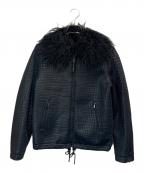 GIANFRANCO FERREジャンフランコフェレ）の古着「ジップアップジャケット」｜ブラック