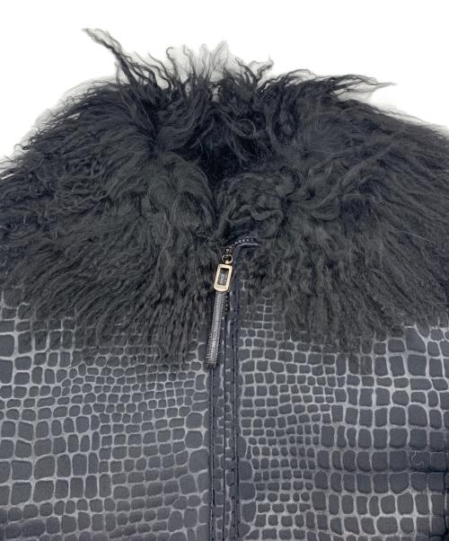 GIANFRANCO FERRE（ジャンフランコフェレ）GIANFRANCO FERRE (ジャンフランコフェレ) ジップアップジャケット ブラック サイズ:44の古着・服飾アイテム