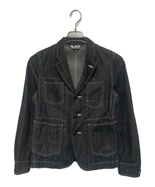 BLACK COMME des GARCONS（ブラックコムデギャルソン）BLACK COMME des GARCONS (ブラックコムデギャルソン) テーラードジャケット グレー サイズ:XSの古着・服飾アイテム