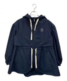 BORDERS at BALCONY（ボーダーズアットバルコニー）の古着「ボリュームスリーブ ライナー付き ショートコート」｜ネイビー