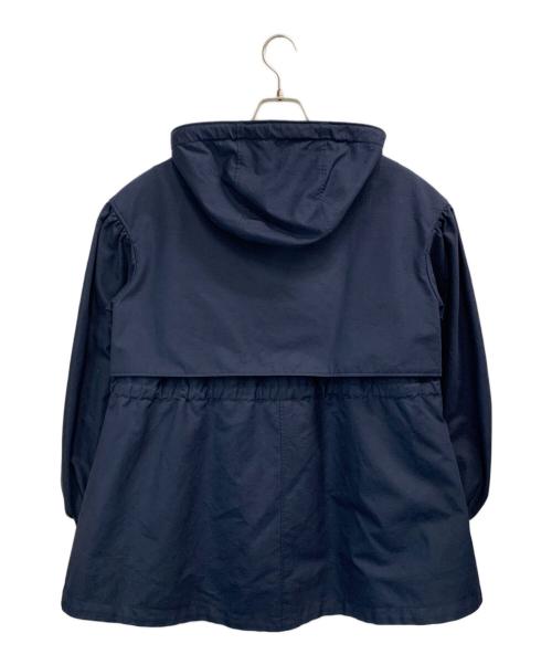 BORDERS at BALCONY（ボーダーズアットバルコニー）BORDERS at BALCONY (ボーダーズアットバルコニー) ボリュームスリーブ ライナー付き ショートコート ネイビー サイズ:36の古着・服飾アイテム