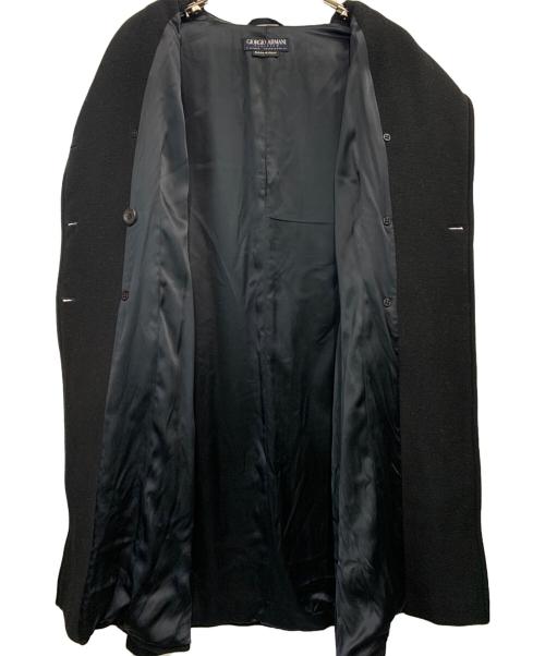 GIORGIO ARMANI（ジョルジョアルマーニ）GIORGIO ARMANI (ジョルジョアルマーニ) Pコート ブラック サイズ:42の古着・服飾アイテム