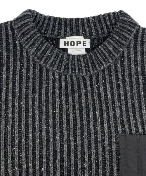 HOPE（ホープ）HOPE (ホープ) PESCI SWEATER ブラック サイズ:46の古着・服飾アイテム