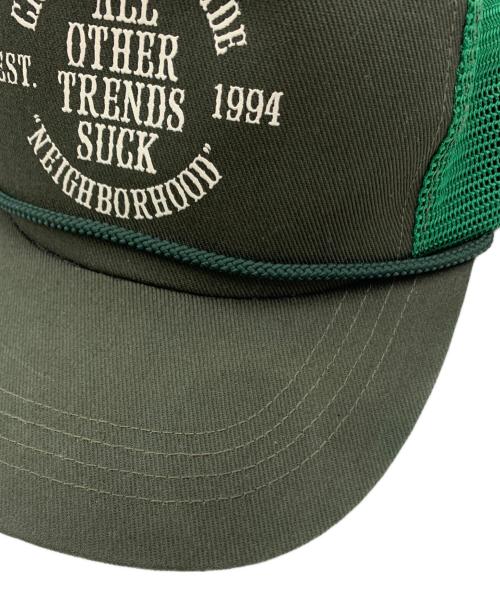 NEIGHBORHOOD（ネイバーフッド）NEIGHBORHOOD (ネイバーフッド) キャップ グリーンの古着・服飾アイテム