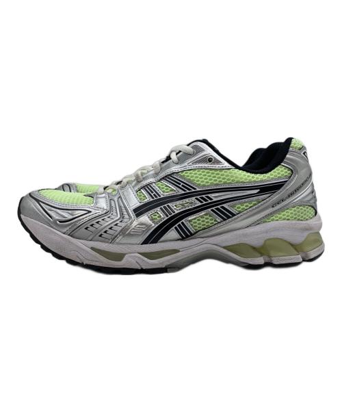 asics（アシックス）asics (アシックス) GEL-KAYANO 14 シルバー×グリーン サイズ:27cmの古着・服飾アイテム