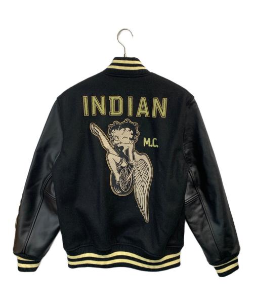 INDIAN（インディアン）INDIAN (インディアン) ブルゾン ブラック サイズ:Lの古着・服飾アイテム