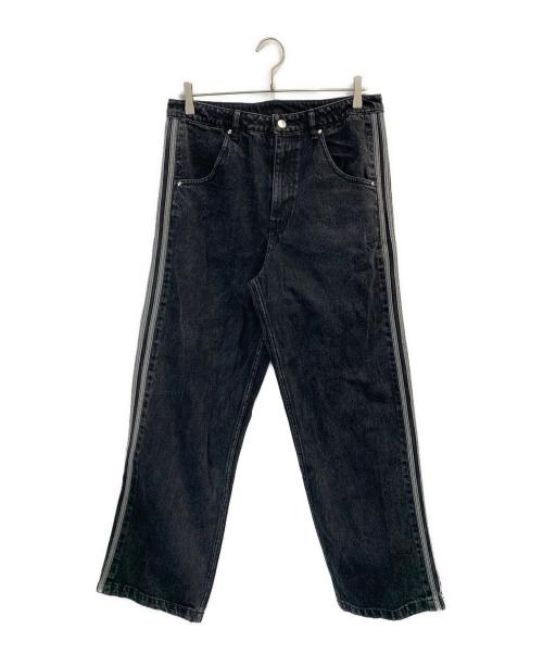 adidas（アディダス）adidas (アディダス) アディカラー デニム ファイヤーバードパンツ ブラック サイズ:W33の古着・服飾アイテム