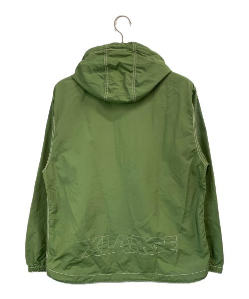 X-LARGE（エクストララージ）X-LARGE (エクストララージ) STITCH NYLON JACKET グリーン サイズ:Mの古着・服飾アイテム
