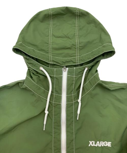 X-LARGE（エクストララージ）X-LARGE (エクストララージ) STITCH NYLON JACKET グリーン サイズ:Mの古着・服飾アイテム
