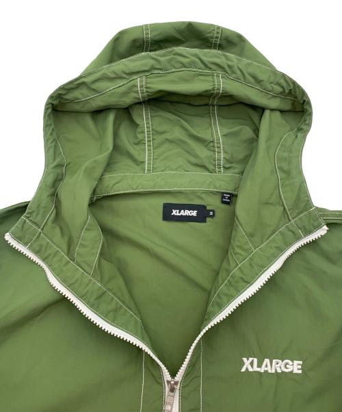 X-LARGE（エクストララージ）X-LARGE (エクストララージ) STITCH NYLON JACKET グリーン サイズ:Mの古着・服飾アイテム