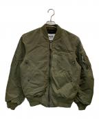 AVIREXアヴィレックス）の古着「CROSSOVER FADED MA-1」｜オリーブ
