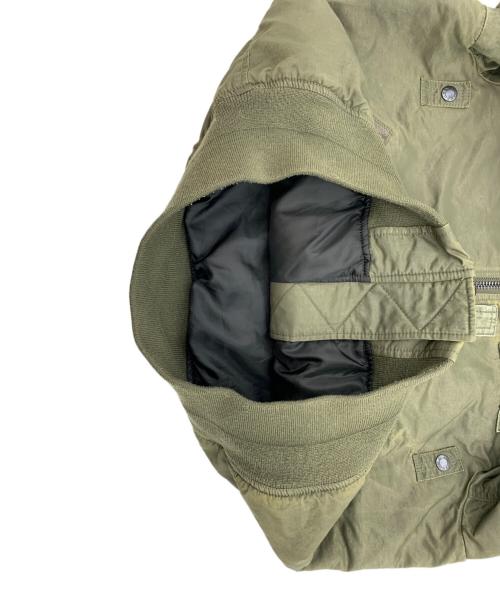 AVIREX（アヴィレックス）AVIREX (アヴィレックス) CROSSOVER FADED MA-1 オリーブ サイズ:Mの古着・服飾アイテム