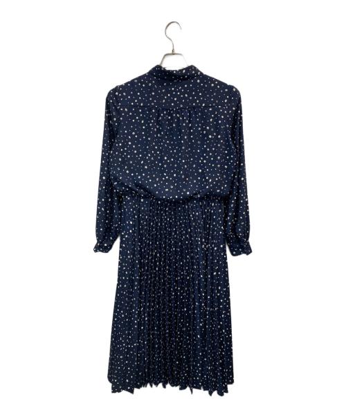 MACKINTOSH LONDON（マッキントッシュ ロンドン）MACKINTOSH LONDON (マッキントッシュ ロンドン) 長袖ワンピース ネイビー サイズ:38の古着・服飾アイテム