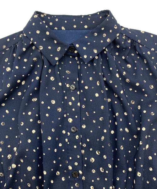 MACKINTOSH LONDON（マッキントッシュ ロンドン）MACKINTOSH LONDON (マッキントッシュ ロンドン) 長袖ワンピース ネイビー サイズ:38の古着・服飾アイテム