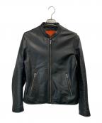 ROSSOロッソ）の古着「レザージャケット」｜ブラック