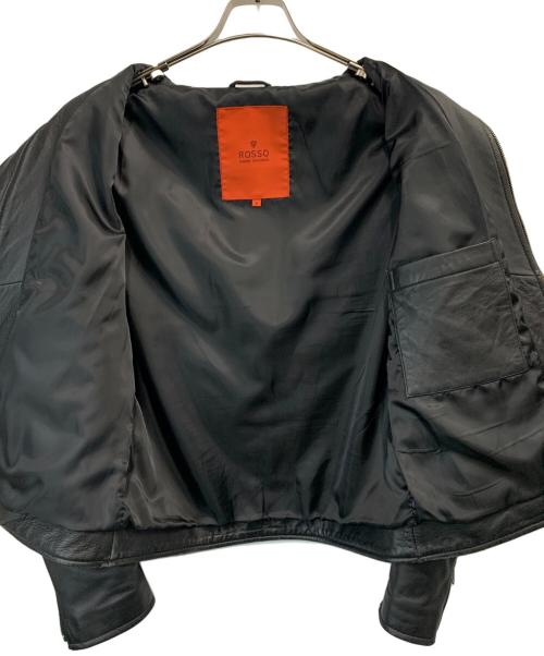 ROSSO（ロッソ）ROSSO (ロッソ) レザージャケット ブラック サイズ:Mの古着・服飾アイテム