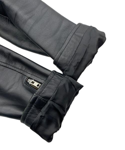 ROSSO（ロッソ）ROSSO (ロッソ) レザージャケット ブラック サイズ:Mの古着・服飾アイテム