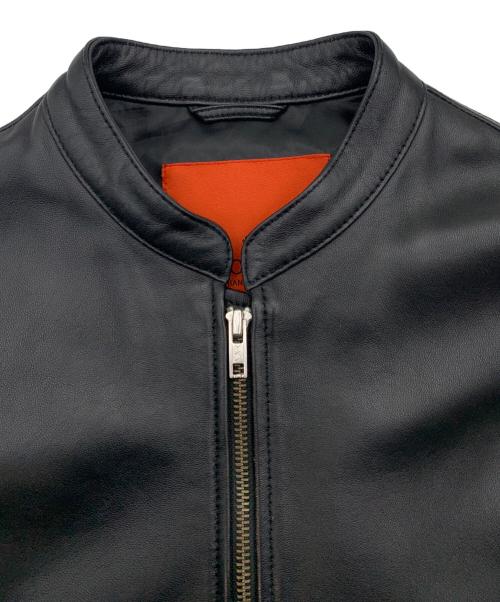 ROSSO（ロッソ）ROSSO (ロッソ) レザージャケット ブラック サイズ:Mの古着・服飾アイテム
