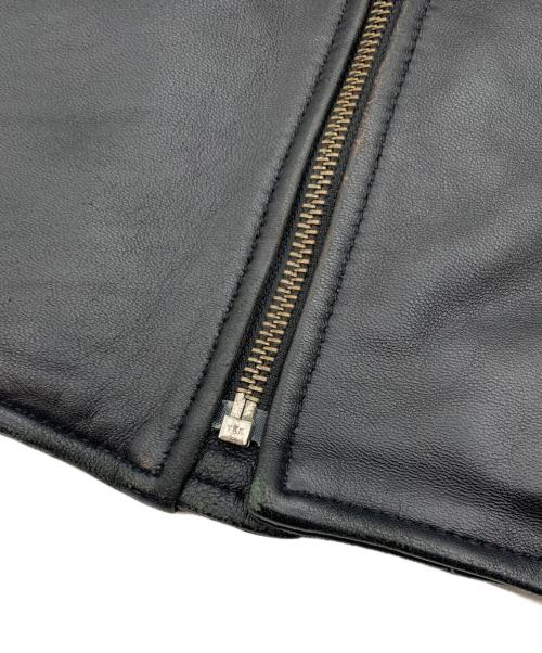 ROSSO（ロッソ）ROSSO (ロッソ) レザージャケット ブラック サイズ:Mの古着・服飾アイテム