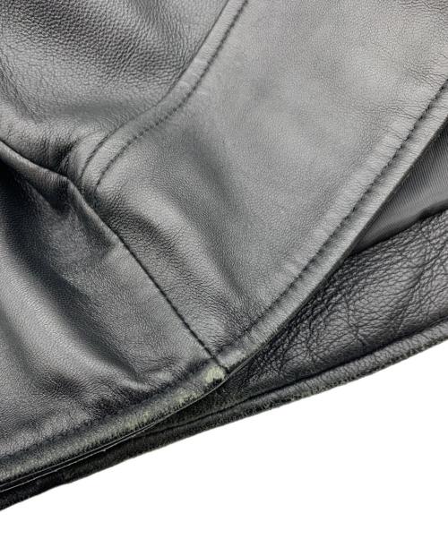 ROSSO（ロッソ）ROSSO (ロッソ) レザージャケット ブラック サイズ:Mの古着・服飾アイテム