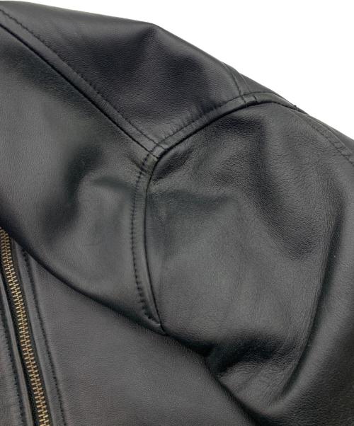 ROSSO（ロッソ）ROSSO (ロッソ) レザージャケット ブラック サイズ:Mの古着・服飾アイテム