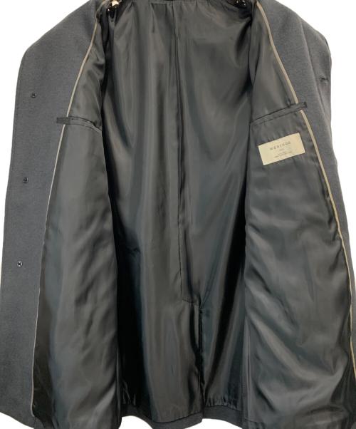 green label relaxing（グリーンレーベルリラクシング）green label relaxing (グリーンレーベルリラクシング) S100 ショートビーバー スタンドカラーコート グレー サイズ:Lの古着・服飾アイテム
