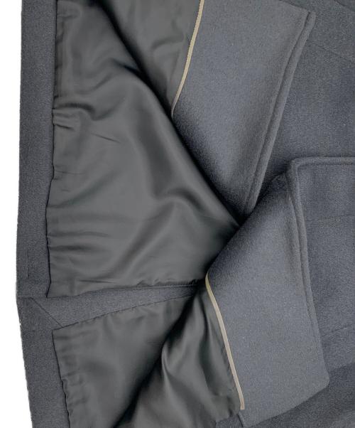 green label relaxing（グリーンレーベルリラクシング）green label relaxing (グリーンレーベルリラクシング) S100 ショートビーバー スタンドカラーコート グレー サイズ:Lの古着・服飾アイテム