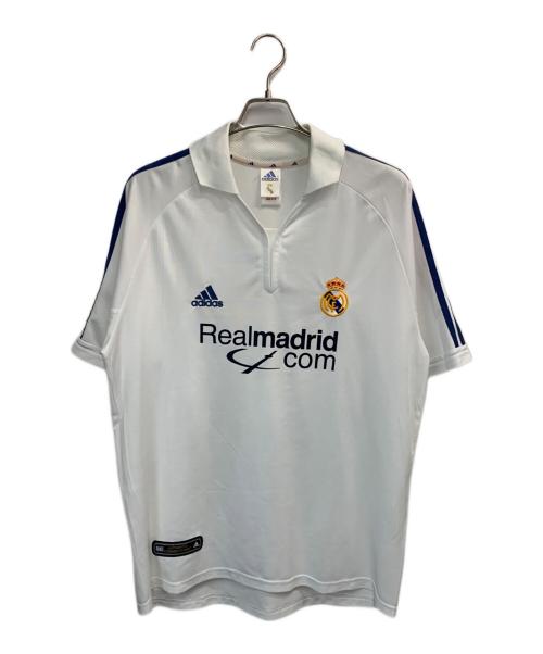 adidas（アディダス）adidas (アディダス) レアルマドリード ユニフォーム 2001-2002 ホワイト サイズ:2XOの古着・服飾アイテム