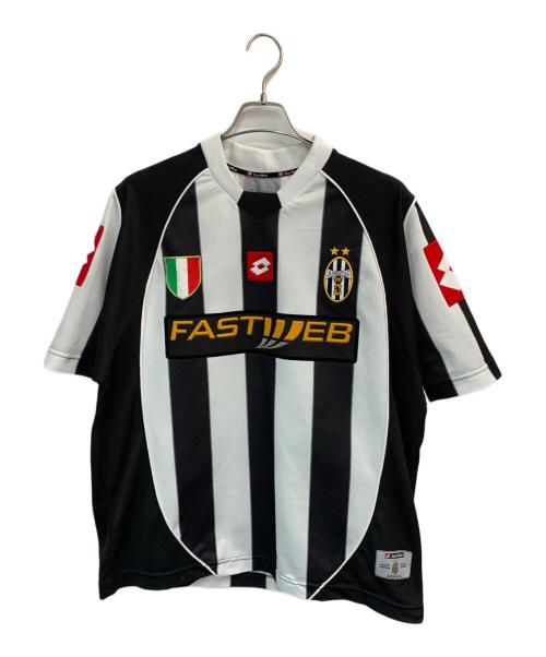 LOTTO（ロット）LOTTO (ロット) ユベントス ユニフォーム ホワイト×ブラック サイズ:Lの古着・服飾アイテム