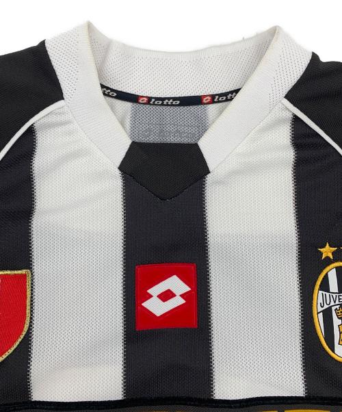 LOTTO（ロット）LOTTO (ロット) ユベントス ユニフォーム ホワイト×ブラック サイズ:Lの古着・服飾アイテム