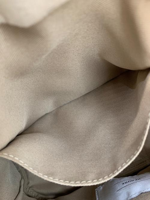 Beaure（ビュレ）Beaure (ビュレ) カウレザー バンブー ハンドル バケット BAG ベージュの古着・服飾アイテム