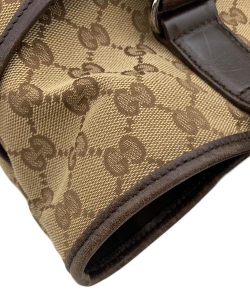 GUCCI（グッチ）GUCCI (グッチ) トートバッグ ブラウン×ベージュの古着・服飾アイテム