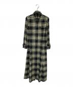 POLO RALPH LAURENポロ・ラルフローレン）の古着「長袖ワンピース」｜ブラック×ベージュ