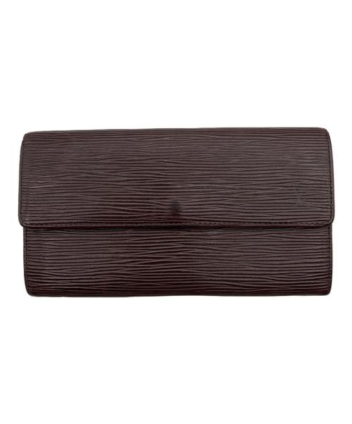 LOUIS VUITTON（ルイ ヴィトン）LOUIS VUITTON (ルイ ヴィトン) ポシェット・ポルトモネカルトクレディ ダークブラウンの古着・服飾アイテム